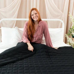 Adult Quilted Blanket in Midnight 3.5