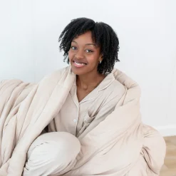 Adult Quilted Blanket in Bisque 2.5