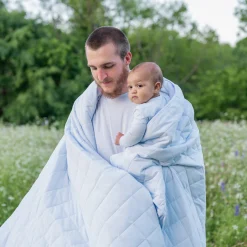 Adult Quilted Blanket in Mist 2.5