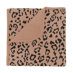 Baby Blanket in Latte Leopard