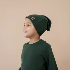 Bamboo Jersey Beanie in Fir