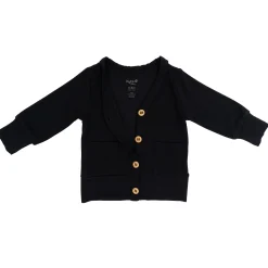 Bamboo Jersey Cardigan in Midnight