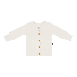 Bamboo Jersey Cardigan in Oat