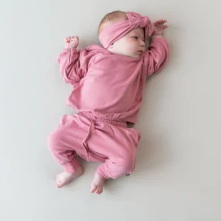 Bamboo Jersey Harem Pants in Apple Blossom