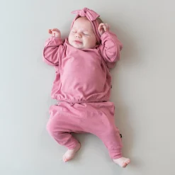 Bamboo Jersey Harem Pants in Apple Blossom