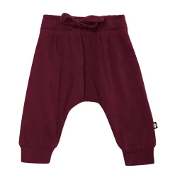 Bamboo Jersey Harem Pants in Burgundy