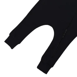 Bamboo Jersey Hooded Zippered Romper in Midnight