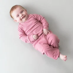 Bamboo Jersey Jogger Set in Apple Blossom