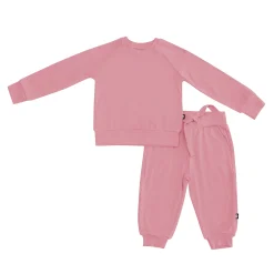 Bamboo Jersey Jogger Set in Apple Blossom