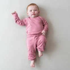 Bamboo Jersey Jogger Set in Apple Blossom