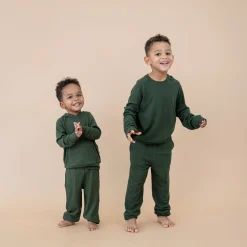 Bamboo Jersey Jogger Set in Fir