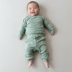 Bamboo Jersey Jogger Set in Thyme