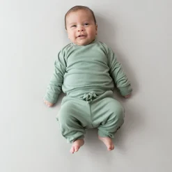 Bamboo Jersey Jogger Set in Thyme