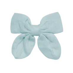 Bamboo Muslin Alligator Clip Bow in Mist