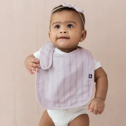 Bamboo Muslin Bib in Wisteria