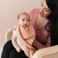 Bamboo Muslin Burp Cloth in Fawn