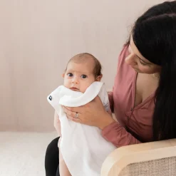 Bamboo Muslin Burp Cloth in Cloud
