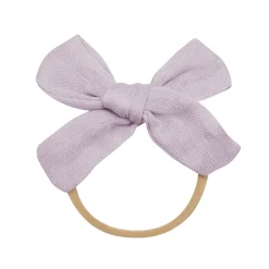 Bamboo Muslin Medium Bow in Wisteria