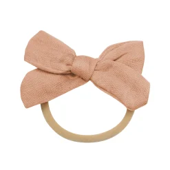 Bamboo Muslin Medium Bow in Fawn