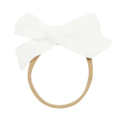 Bamboo Muslin Medium Bow in Cloud