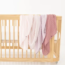Bamboo Muslin Swaddle Blanket in Dusty Rose
