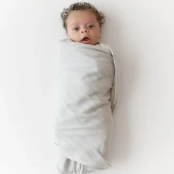 Bamboo Muslin Swaddle Blanket in Oat
