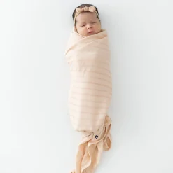 Bamboo Muslin Swaddle Blanket in Porcelain