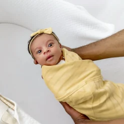 Bamboo Muslin Swaddle Blanket in Sandcastle