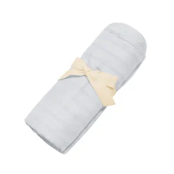 Bamboo Muslin Swaddle Blanket in Storm