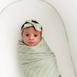 Bamboo Muslin Swaddle Blanket in Jojoba