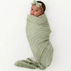 Bamboo Muslin Swaddle Blanket in Jojoba