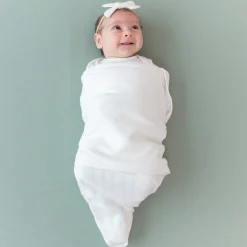 Bamboo Muslin Swaddle Blanket in Cloud