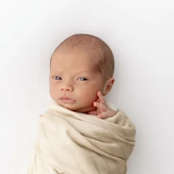 Bamboo Muslin Swaddle Blanket in Wheat