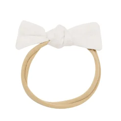 Bamboo Muslin Tiny Bow in Oat