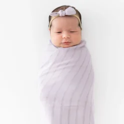 Bamboo Muslin Tiny Bow in Wisteria