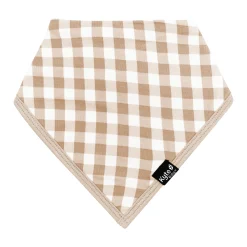 Bib in Gingham Bisque