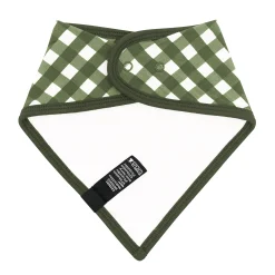 Bib in Gingham Fir