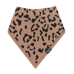 Bib in Latte Leopard