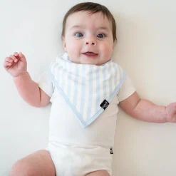 Bib in Small Mist Stripe