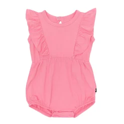Bubble Romper in Guava