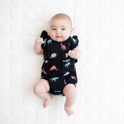 Bubble Romper in Midnight Roar