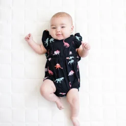 Bubble Romper in Midnight Roar