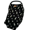 Car Seat Cover in Small Midnight Magnolia