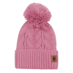 Chunky Cable Knit Beanie in Apple Blossom