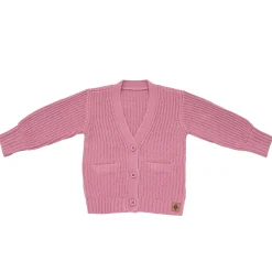 Chunky Knit Oversized Cardigan in Apple Blossom