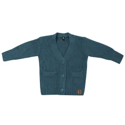 Chunky Knit Oversized Cardigan in Atlantic