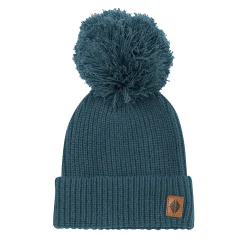 Chunky Knit Pom Beanie in Atlantic