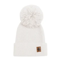 Chunky Knit Pom Beanie in Oat