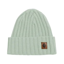 Chunky Knit Ribbed Beanie in Thyme