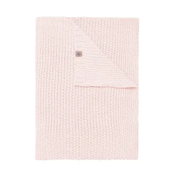 Chunky Knit Toddler Blanket in Blush